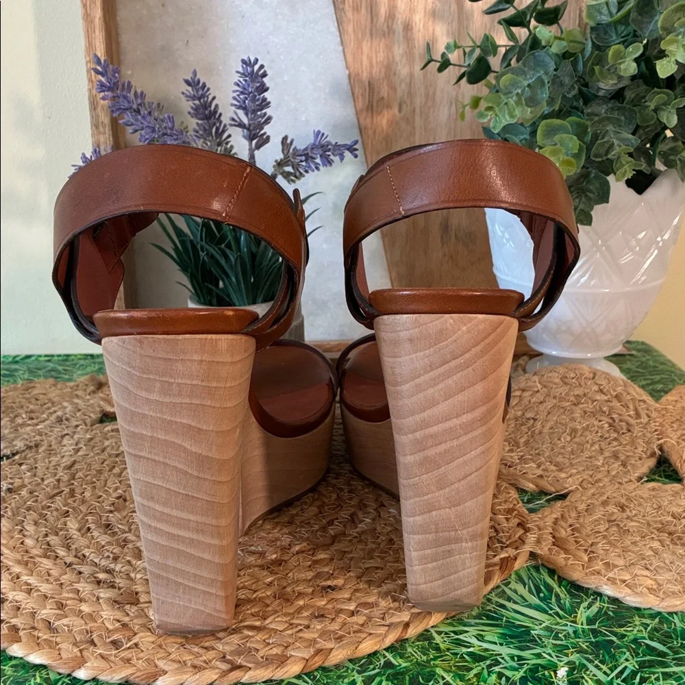 Reed Krakoff Brown Leather Platform Sandals